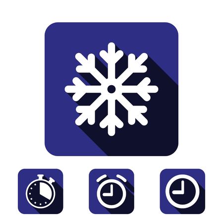 scresnowflake icon stock vector illustration flat designのイラスト素材