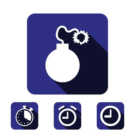 bomb icon stock vector illustration flat designのイラスト素材