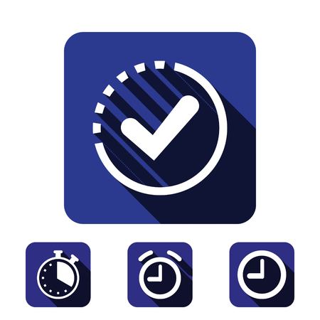check icon vector illustration. Flat design styleのイラスト素材
