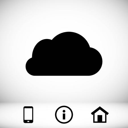 Cloud icon stock vector illustration flat design.のイラスト素材