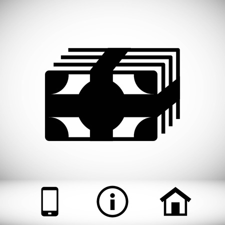 dollar money icon stock vector illustration flat designのイラスト素材