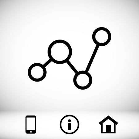 social network icon stock vector illustration flat designのイラスト素材