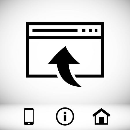 web page icon stock vector illustration flat designのイラスト素材