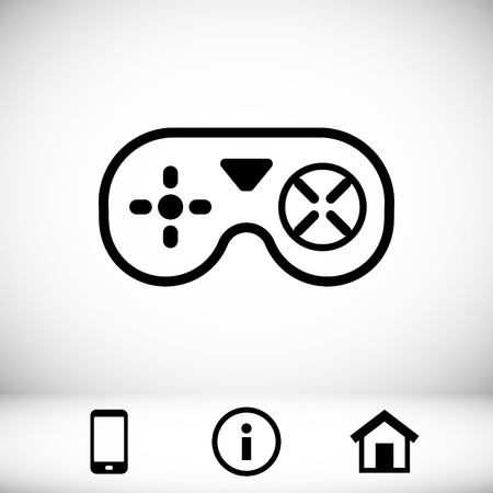 joystick icon stock vector illustration flat designのイラスト素材