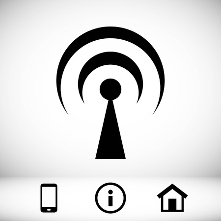 wifi icon stock vector illustration flat designのイラスト素材
