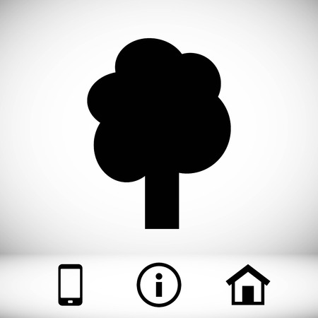 tree icon stock vector illustration flat designのイラスト素材