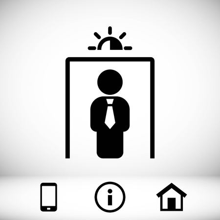 metal detector icon stock vector illustration flat designのイラスト素材