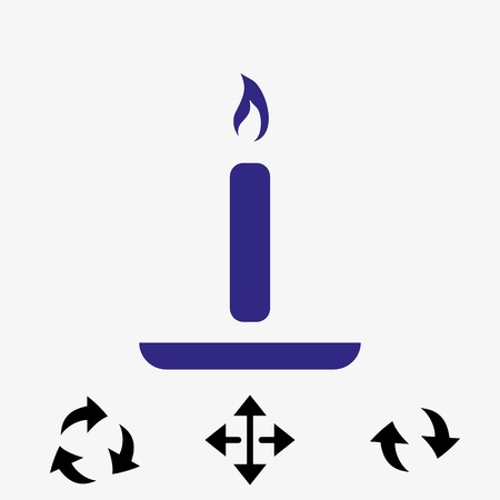 candle icon stock vector illustration flat designのイラスト素材