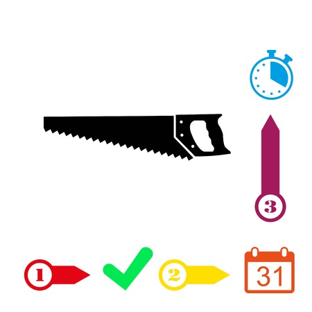 Hacksaw icon stock vector illustration flat designのイラスト素材