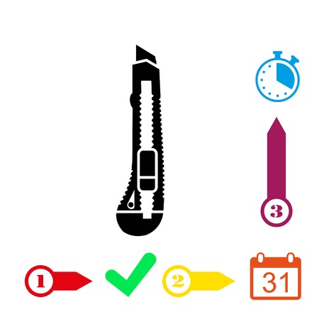 Knife icon stock vector illustration flat designのイラスト素材