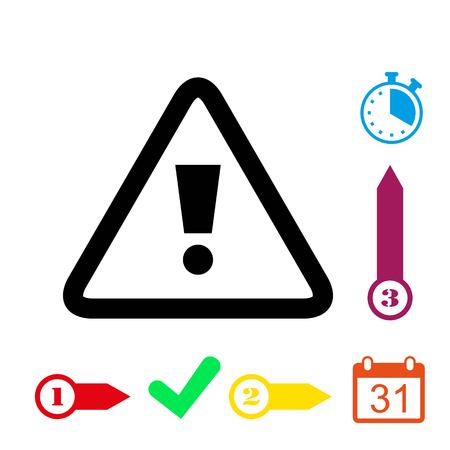 Alert icon stock vector illustration flat designのイラスト素材