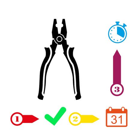 pliers icon stock vector illustration flat designのイラスト素材