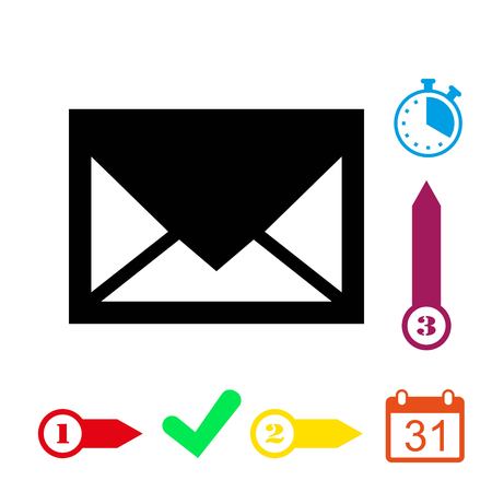 Email icon stock vector illustration flat designのイラスト素材