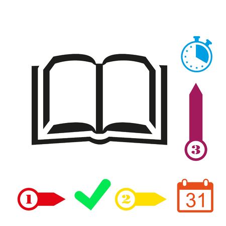 Book icon stock vector illustration flat designのイラスト素材