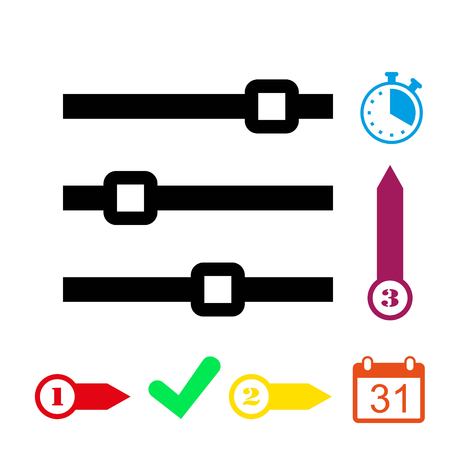 Level icon stock vector illustration flat designのイラスト素材