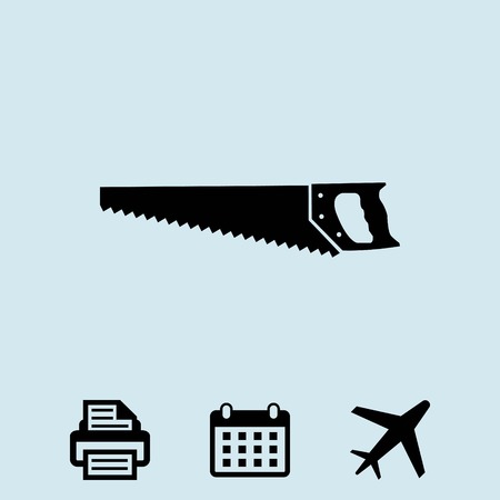 hacksaw icon stock vector illustration flat designのイラスト素材
