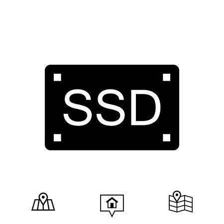 ssd icon stock vector illustration flat designのイラスト素材