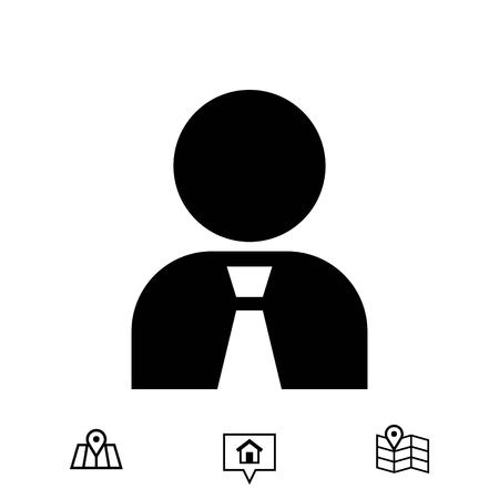 Man icon stock vector illustration flat designのイラスト素材