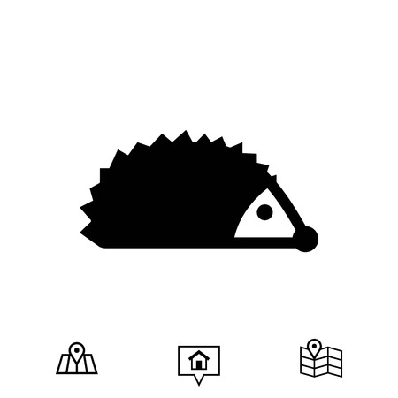 hedgehog icon stock vector illustration flat designのイラスト素材