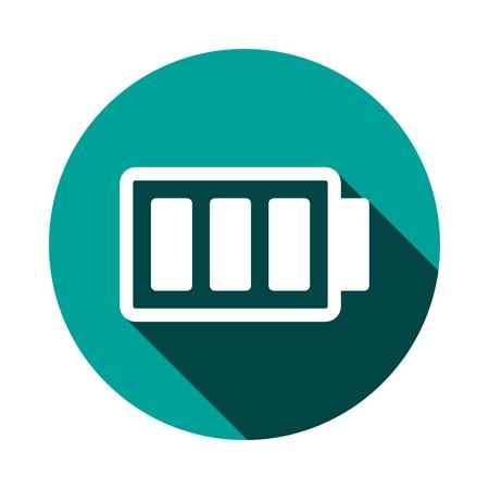 battery vector icon stock vector illustration flat designのイラスト素材
