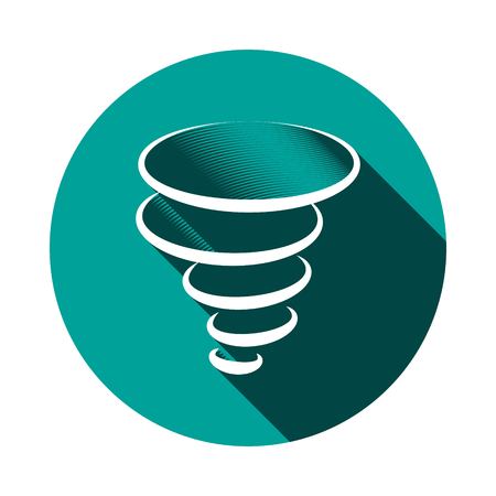Tornado icon stock vector illustration flat designのイラスト素材