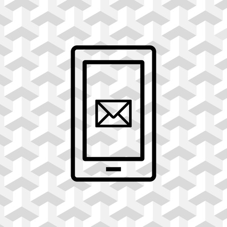 Phone sms icon stock vector illustration flat designのイラスト素材
