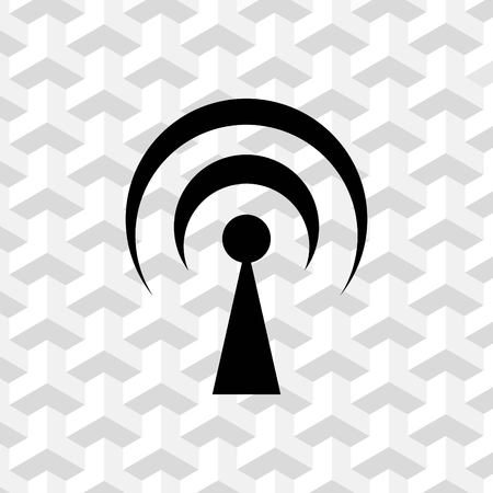 wifi icon stock vector illustration flat designのイラスト素材