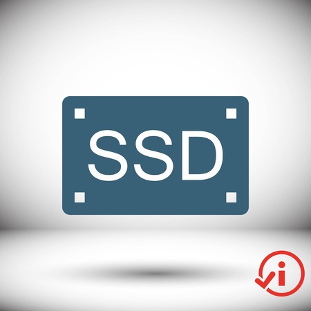 ssd icon stock vector illustration flat designのイラスト素材