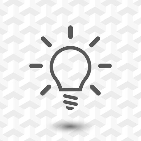bulb icon stock vector illustration flat designのイラスト素材