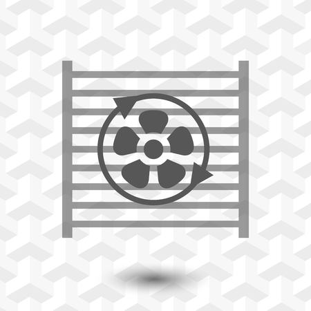 radiator cooling system icon stock vector illustration flat designのイラスト素材