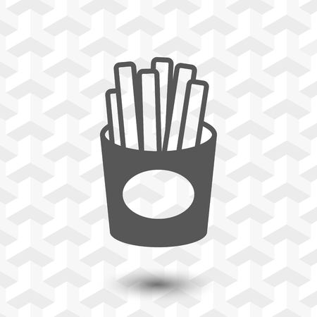 fries icon stock vector illustration flat designのイラスト素材