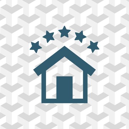 hotel icon stock vector illustration flat designのイラスト素材