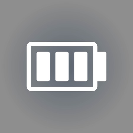 Battery vector icon stock vector illustration flat designのイラスト素材