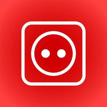 Euro socket icon stock vector illustration flat design