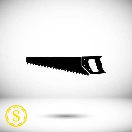 hacksaw icon stock vector illustration flat designのイラスト素材