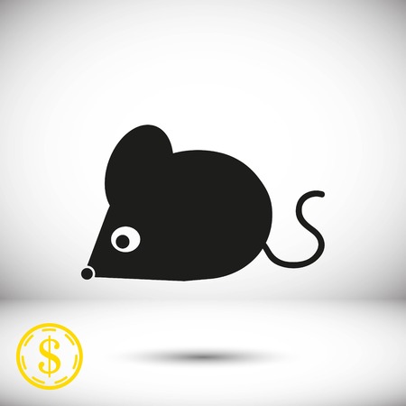 mouse icon stock vector illustration flat designのイラスト素材
