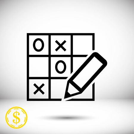 TIC TAC toe icon stock vector illustration flat designのイラスト素材