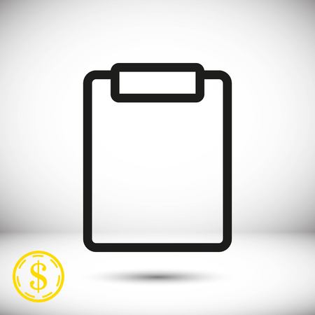 checklist  icon stock vector illustration flat designのイラスト素材