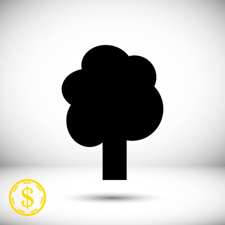 tree icon stock vector illustration flat designのイラスト素材