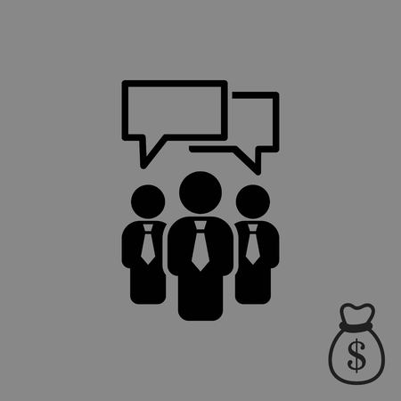 speaking of people, the chat icon stock vector illustrationのイラスト素材