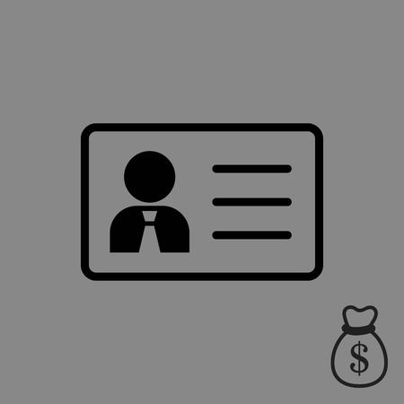 id icon stock vector illustration flat designのイラスト素材