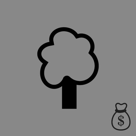 tree icon stock vector illustration flat designのイラスト素材