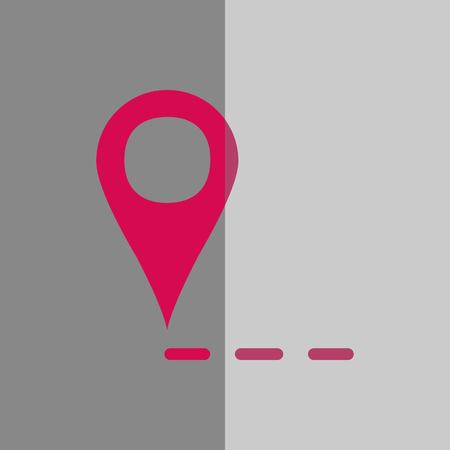 label for map icon stock vector illustration flat designのイラスト素材