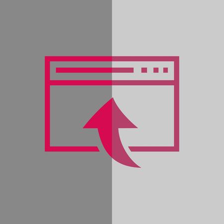 web page icon stock vector illustration flat designのイラスト素材