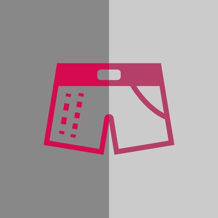 shorts icon stock vector illustration flat designのイラスト素材