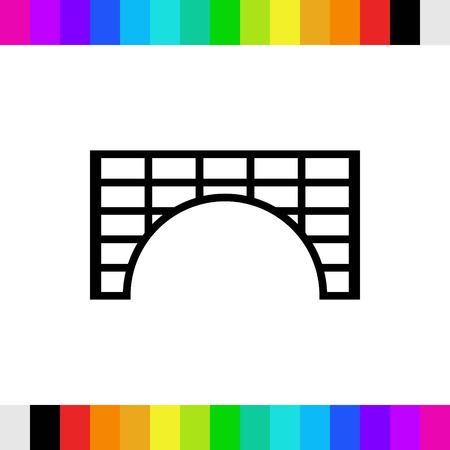 tunnel icon stock vector illustration flat designのイラスト素材
