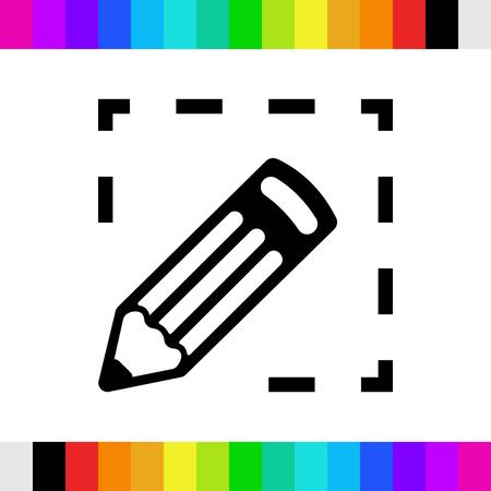 pencil icon stock vector illustration flat designのイラスト素材