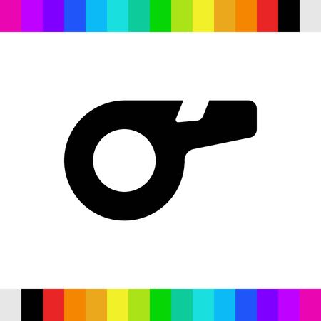 whistle icon stock vector illustration flat designのイラスト素材