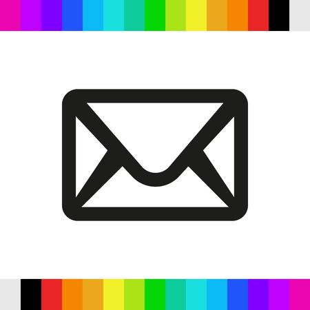 Envelope Mail icon, vector illustration. Flat design styleのイラスト素材