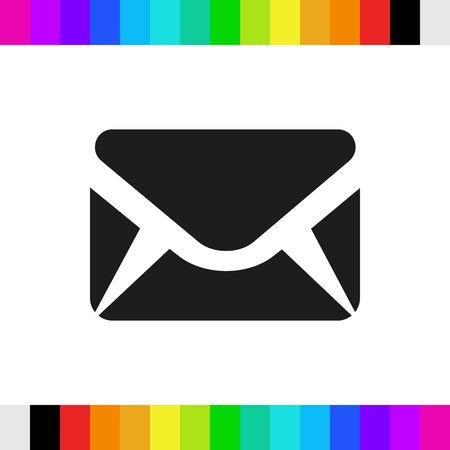 Envelope Mail icon, vector illustration. Flat design styleのイラスト素材